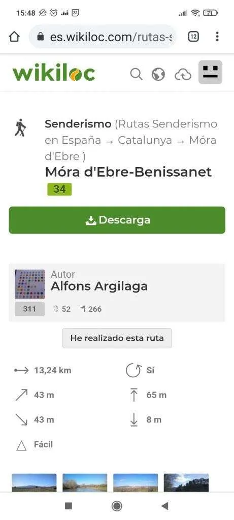 descargar tu ruta para visualizarla en el móvil sin cobertura 2