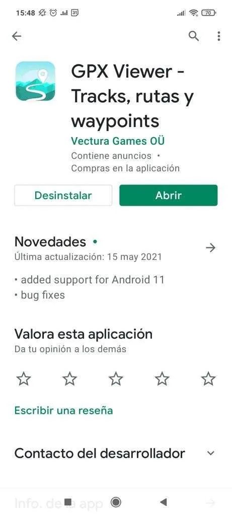descargar GPX Viewer