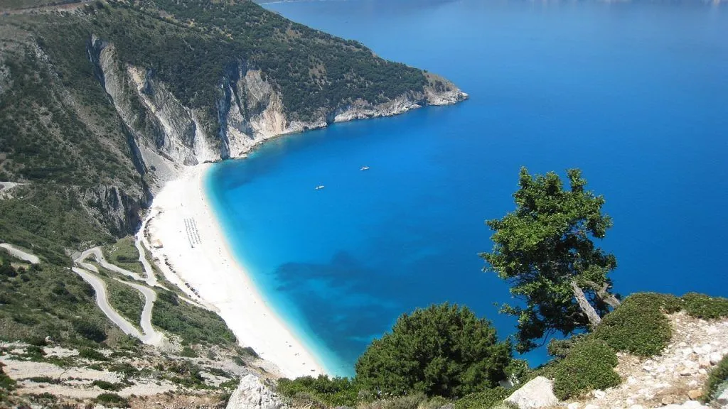 Playa de Myrtos en Cefalonia